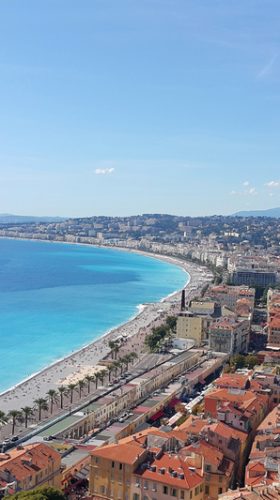 View of Nice, Cote d'Azur, French Riviera, Mediterranean sea, France