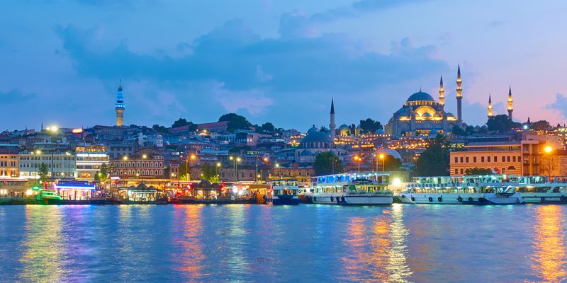 Panarama of the Old town of Istanbul, Turkey