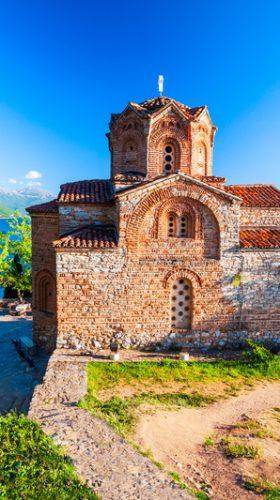 Saint John at Kaneo is a Macedonian Orthodox church near Kaneo beach of Lake Ohrid in Ohrid city, North Macedonia